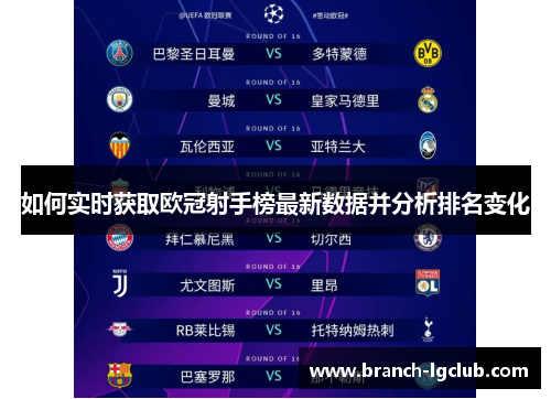 如何实时获取欧冠射手榜最新数据并分析排名变化